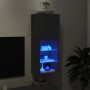 Mueble para TV con luces LED negro 40,5x30x102 cm de , Muebles TV - Ref: Foro24-837058, Precio: 60,81 €, Descuento: %