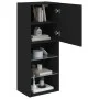 Mueble para TV con luces LED negro 40,5x30x102 cm de , Muebles TV - Ref: Foro24-837058, Precio: 57,93 €, Descuento: %