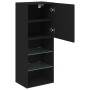 Mueble para TV con luces LED negro 40,5x30x102 cm de , Muebles TV - Ref: Foro24-837058, Precio: 60,81 €, Descuento: %
