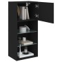 Mueble para TV con luces LED negro 40,5x30x90 cm de , Muebles TV - Ref: Foro24-837045, Precio: 50,78 €, Descuento: %
