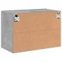Mueble para TV de pared gris hormigón 60x30x41 cm de , Muebles TV - Ref: Foro24-836944, Precio: 35,21 €, Descuento: %