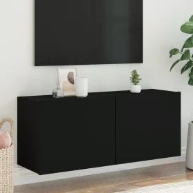 Mueble para TV de pared negro 100x30x41 cm de , Muebles TV - Ref: Foro24-836967, Precio: 76,76 €, Descuento: %
