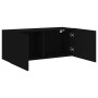 Mueble para TV de pared negro 100x30x41 cm de , Muebles TV - Ref: Foro24-836967, Precio: 74,03 €, Descuento: %