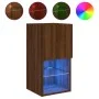 Mueble para TV con luces LED roble marrón 30,5x30x60 cm de , Muebles TV - Ref: Foro24-836999, Precio: 38,12 €, Descuento: %