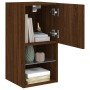 Mueble para TV con luces LED roble marrón 30,5x30x60 cm de , Muebles TV - Ref: Foro24-836999, Precio: 38,61 €, Descuento: %