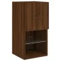 Mueble para TV con luces LED roble marrón 30,5x30x60 cm de , Muebles TV - Ref: Foro24-836999, Precio: 38,12 €, Descuento: %