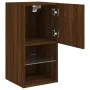 Mueble para TV con luces LED roble marrón 30,5x30x60 cm de , Muebles TV - Ref: Foro24-836999, Precio: 38,12 €, Descuento: %