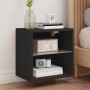 Mesita de noche de pared con luces LED negro de , Muebles TV - Ref: Foro24-837066, Precio: 33,36 €, Descuento: %