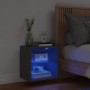 Mesita de noche de pared con luces LED negro de , Muebles TV - Ref: Foro24-837066, Precio: 33,36 €, Descuento: %