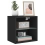 Mesita de noche de pared con luces LED negro de , Muebles TV - Ref: Foro24-837066, Precio: 33,36 €, Descuento: %