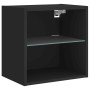 Mesita de noche de pared con luces LED negro de , Muebles TV - Ref: Foro24-837066, Precio: 33,36 €, Descuento: %