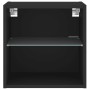 Mesita de noche de pared con luces LED negro de , Muebles TV - Ref: Foro24-837066, Precio: 33,36 €, Descuento: %
