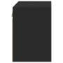 Mesita de noche de pared con luces LED negro de , Muebles TV - Ref: Foro24-837066, Precio: 33,36 €, Descuento: %