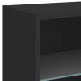 Mesita de noche de pared con luces LED negro de , Muebles TV - Ref: Foro24-837066, Precio: 33,36 €, Descuento: %