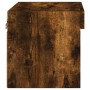 Mesita de noche de pared con luces LED roble ahumado de , Muebles TV - Ref: Foro24-837121, Precio: 28,62 €, Descuento: %