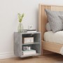 Mesita de noche de pared con luces LED gris hormigón de , Muebles TV - Ref: Foro24-837070, Precio: 29,66 €, Descuento: %
