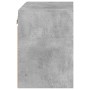 Mesita de noche de pared con luces LED gris hormigón de , Muebles TV - Ref: Foro24-837070, Precio: 29,66 €, Descuento: %