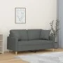 2-Sitzer-Sofa mit dunkelgrauen Stoffkissen 140 cm von , Sofas - Ref: Foro24-3200910, Preis: 225,04 €, Rabatt: %