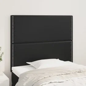 Kopfteile 2 Einheiten aus schwarzem Kunstleder 100x5x78/88 cm von , Kopf- und Fußteile - Ref: Foro24-3116276, Preis: 49,13 €,...