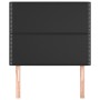 Cabeceros 2 unidades de cuero sintético negro 100x5x78/88 cm de , Cabeceros y pies de cama - Ref: Foro24-3116276, Precio: 49,...