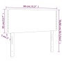 Cabecero con LED cuero sintético gris 80x5x78/88 cm de , Cabeceros y pies de cama - Ref: Foro24-3121548, Precio: 35,70 €, Des...