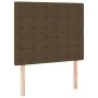 Box spring bed with dark brown fabric mattress 90x190 cm by , Beds and slatted bases - Ref: Foro24-3136880, Price: 369,00 €, ...