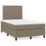 Cama box spring con colchón tela gris taupe 120x200 cm de , Camas y somieres - Ref: Foro24-3141685, Precio: 384,51 €, Descuen...