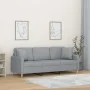 Sofá de 3 plazas con cojines tela gris claro 180 cm de , Sofás - Ref: Foro24-3200917, Precio: 274,45 €, Descuento: %