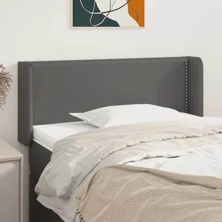 Kopfteil aus grauem Kunstleder, 83x16x78/88 cm von , Kopf- und Fußteile - Ref: Foro24-3118704, Preis: 40,62 €, Rabatt: %
