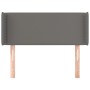 Cabecero de cuero sintético gris 83x16x78/88 cm de , Cabeceros y pies de cama - Ref: Foro24-3118704, Precio: 41,10 €, Descuen...
