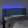 Cabecero con LED de terciopelo azul oscuro 93x16x78/88 cm de , Cabeceros y pies de cama - Ref: Foro24-3123136, Precio: 54,27 ...