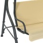 Columpio balancín de jardín color blanco crema 170x110x153 cm de vidaXL, Balancines de jardín - Ref: Foro24-45350, Precio: 15...