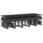 Set comedor de jardín con cojines 15 pzas ratán sintético negro en Conjuntos de jardín | Comprar online en Foru.es