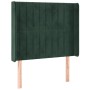 Cama box spring colchón y LED terciopelo verde oscuro 90x190 cm de , Camas y somieres - Ref: Foro24-3139658, Precio: 341,63 €...