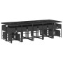 Set comedor de jardín con cojines 15 pzas ratán sintético negro en Conjuntos de jardín | Comprar online en Foru.es