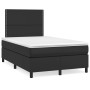 Cama box spring con colchón cuero sintético negro 120x200 cm de , Camas y somieres - Ref: Foro24-3142773, Precio: 396,26 €, D...