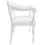 Sillas Batavia 2 unidades madera maciza de caoba blanco de , Sillas de comedor - Ref: Foro24-246963, Precio: 243,21 €, Descue...