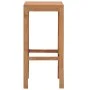 Taburetes de barra de cocina 4 unidades madera maciza de teca de , Taburetes de cocina - Ref: Foro24-287233, Precio: 212,98 €...