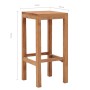 Taburetes de barra de cocina 4 unidades madera maciza de teca de , Taburetes de cocina - Ref: Foro24-287233, Precio: 208,80 €...