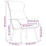 Sillón de relax de tela amarillo mostaza de , Sillones - Ref: Foro24-341078, Precio: 101,26 €, Descuento: %