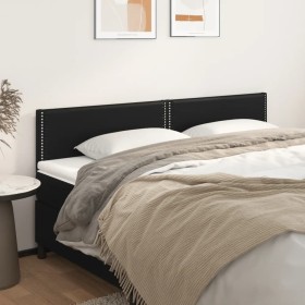 Cabeceros 2 unidades de cuero sintético negro 100x5x78/88 cm de , Cabeceros y pies de cama - Ref: Foro24-345992, Precio: 36,7...
