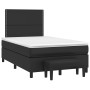 Cama box spring con colchón cuero sintético negro 120x200 cm de , Camas y somieres - Ref: Foro24-3137593, Precio: 432,47 €, D...