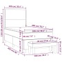 Cama box spring con colchón cuero sintético negro 100x200 cm de , Camas y somieres - Ref: Foro24-3137587, Precio: 365,31 €, D...