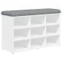 Bank Schuhmacher aus weißem Ingenieurholz 82x32x50 cm von , Bänke für Hallen und Lager - Ref: Foro24-835103, Preis: 63,38 €, ...