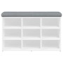 Banco zapatero madera de ingeniería blanco 82x32x50 cm de , Bancos para recibidores y almacenamiento - Ref: Foro24-835103, Pr...