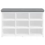 Bank Schuhmacher aus weißem Ingenieurholz 82x32x50 cm von , Bänke für Hallen und Lager - Ref: Foro24-835103, Preis: 63,38 €, ...