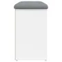 Bank Schuhmacher aus weißem Ingenieurholz 82x32x50 cm von , Bänke für Hallen und Lager - Ref: Foro24-835103, Preis: 63,38 €, ...