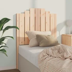 Solid pine wood bed headboard 81x4x110 cm by , Headboards and footboards - Ref: Foro24-818445, Price: 47,47 €, Discount: %