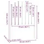 Cabecero de cama madera maciza de pino 81x4x110 cm de , Cabeceros y pies de cama - Ref: Foro24-818445, Precio: 47,47 €, Descu...