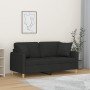 Sofá de 2 plazas con cojines tela negro 140 cm de , Sofás - Ref: Foro24-3200913, Precio: 228,25 €, Descuento: %
